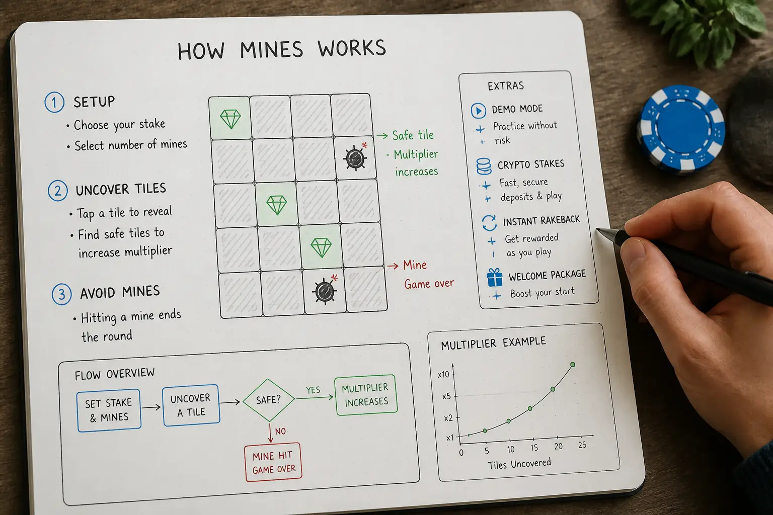 Rainbet Mines Game Guide for United Kingdom Players visual guide for Rainbet